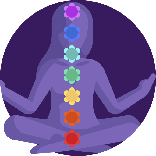 Logo de chakras coloridos